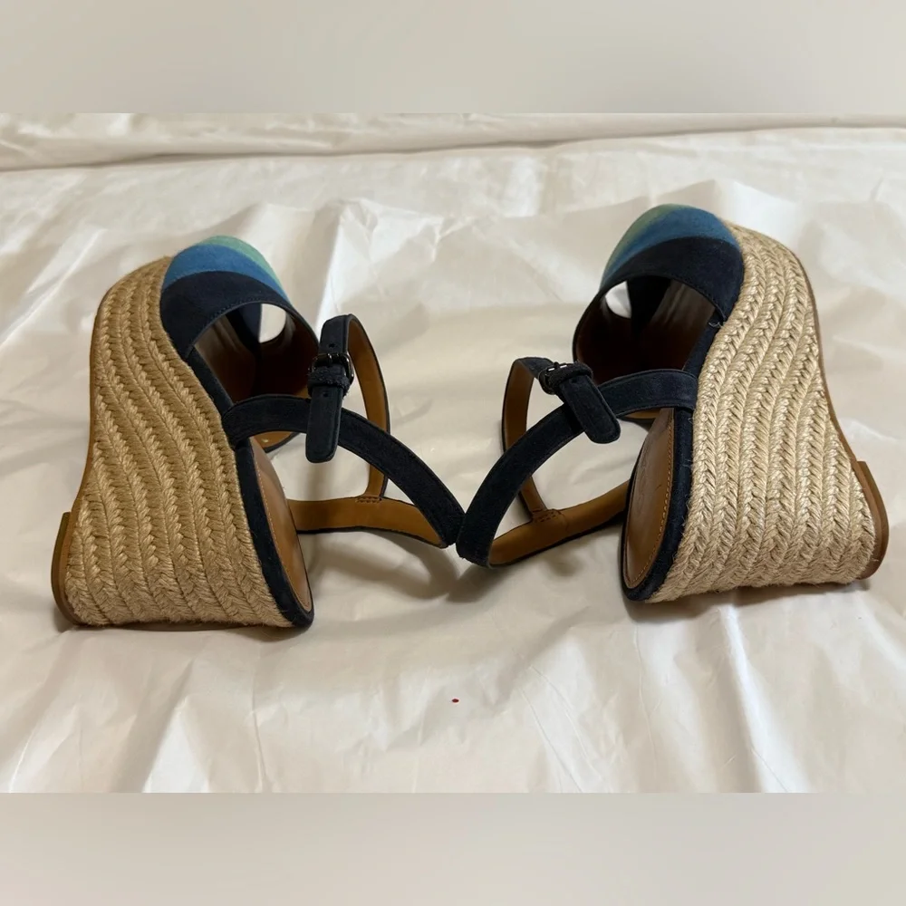 Coach Farren Suede Wedge Sandal - Picture 5 of 10